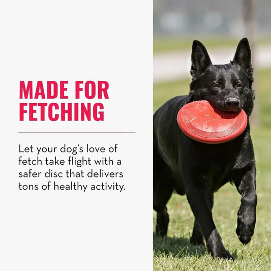 Durable Dog Toy or Outdoor Playtime - Natural Rubber Disc, Dog Toy or Activity - Ideal for Medium/Large Dogs