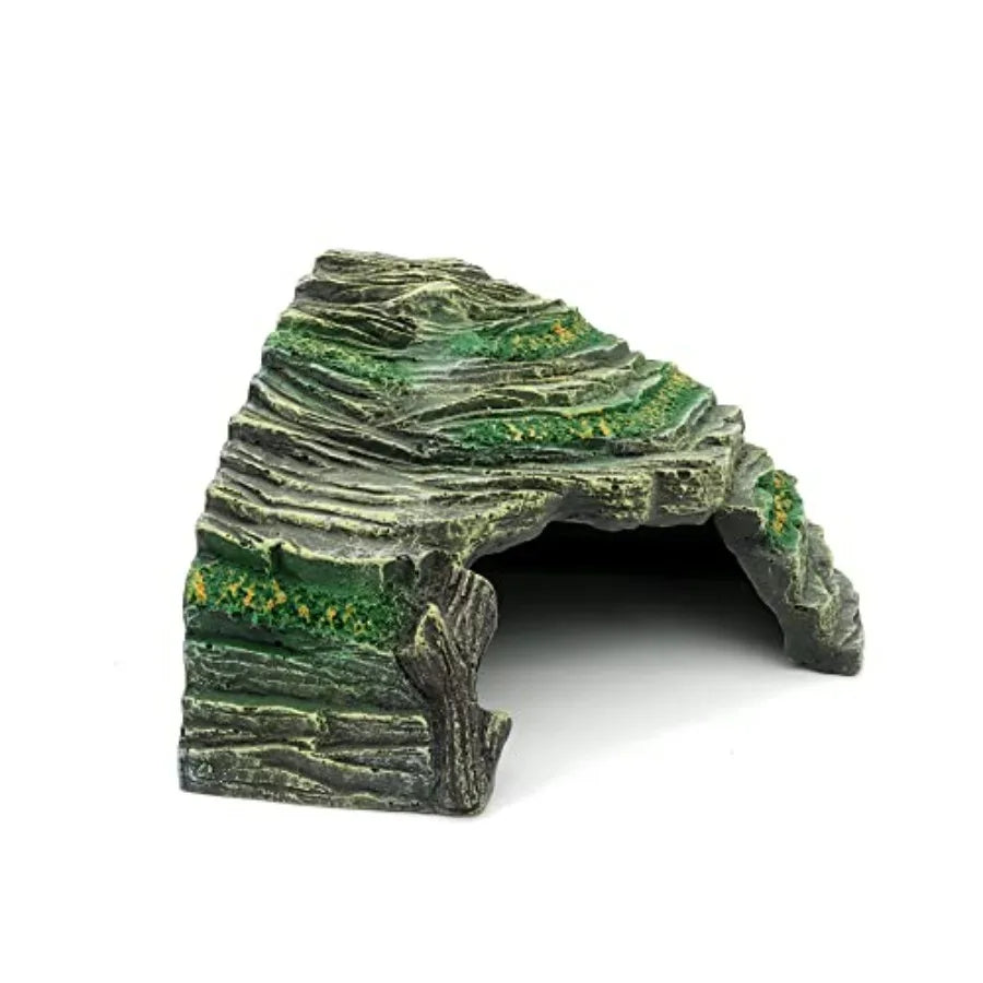 Terrarium Decor Reptile Hide Reptile Hides and Caves Aquarium Tank Accessories Decorations, Medium