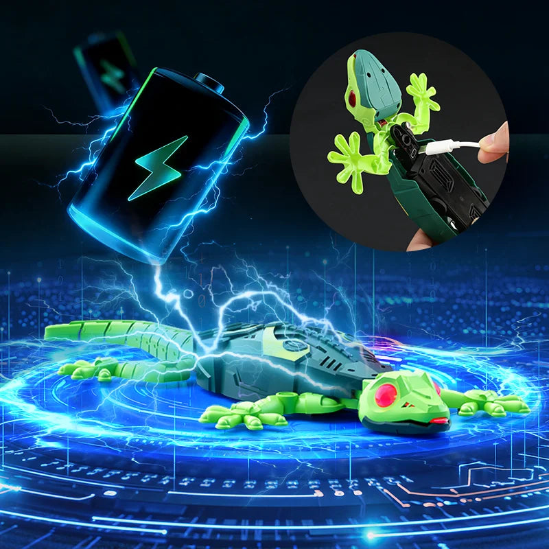 HYES Wall Crawler RC Gecko Rechargeable Robot Toy For Kids
