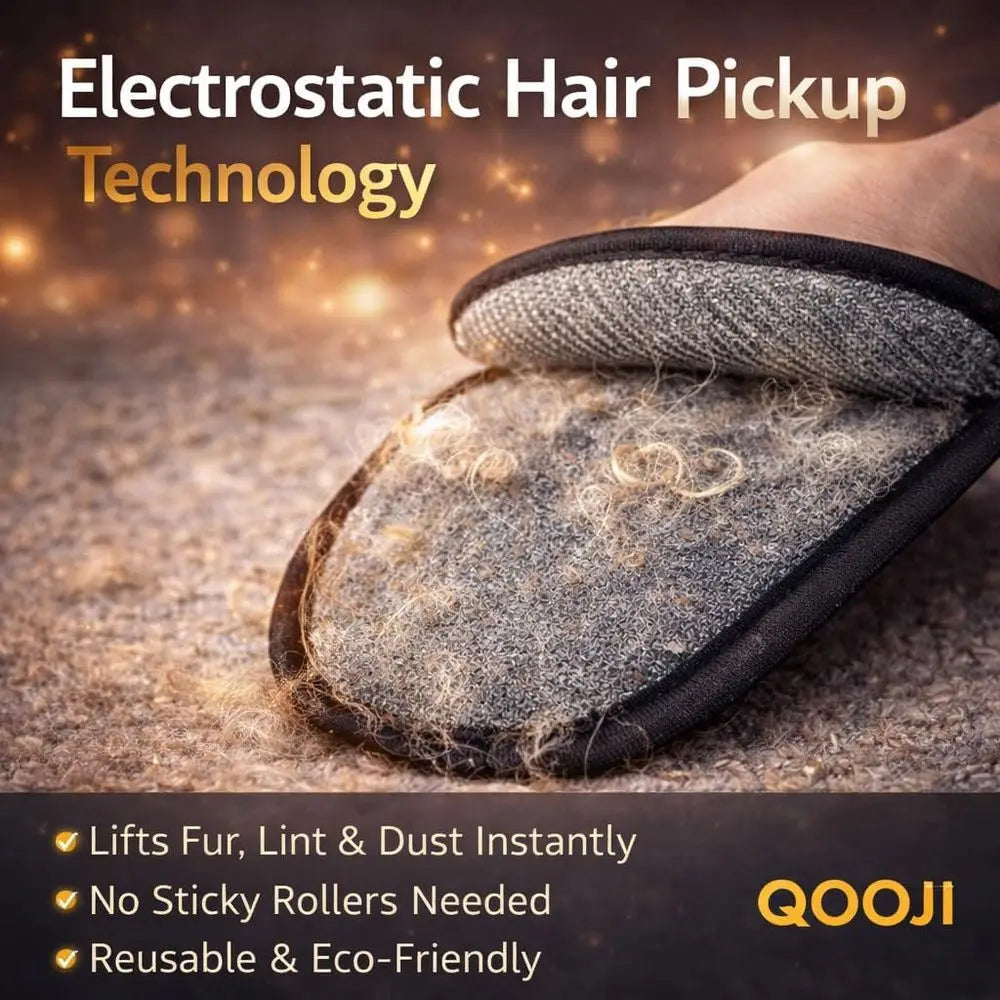Reusable Electrostatic Pet Hair Removal Mitt for Dogs and Cats, Cleans Furniture, Sofa, Carpet, and Car, Grooming and Deshedding