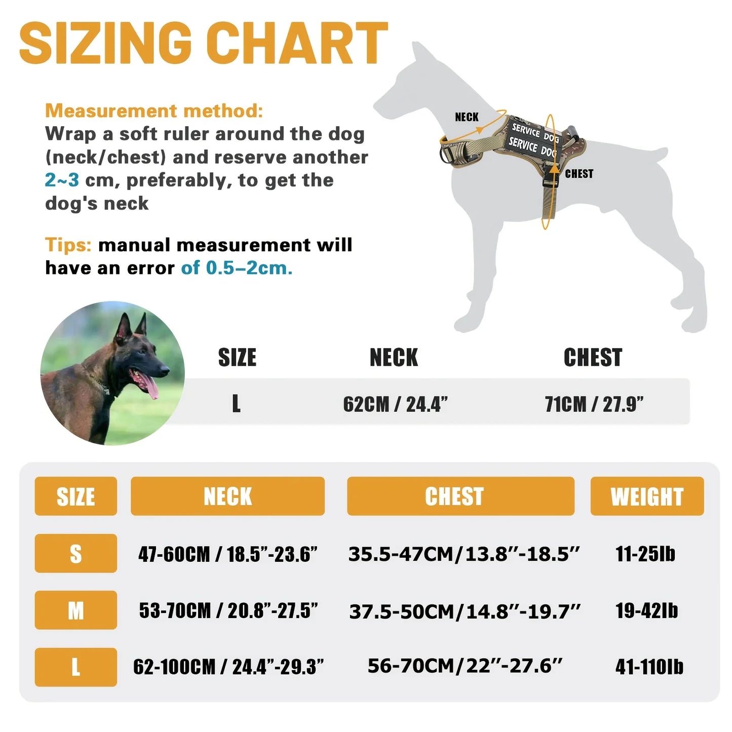 Tactical Service Dog Harness with Molle And Control Handle Adjustable And Reflective Pet Vest Harness for Easy Walking And Training - No More Pulling, Tugging Or Choking