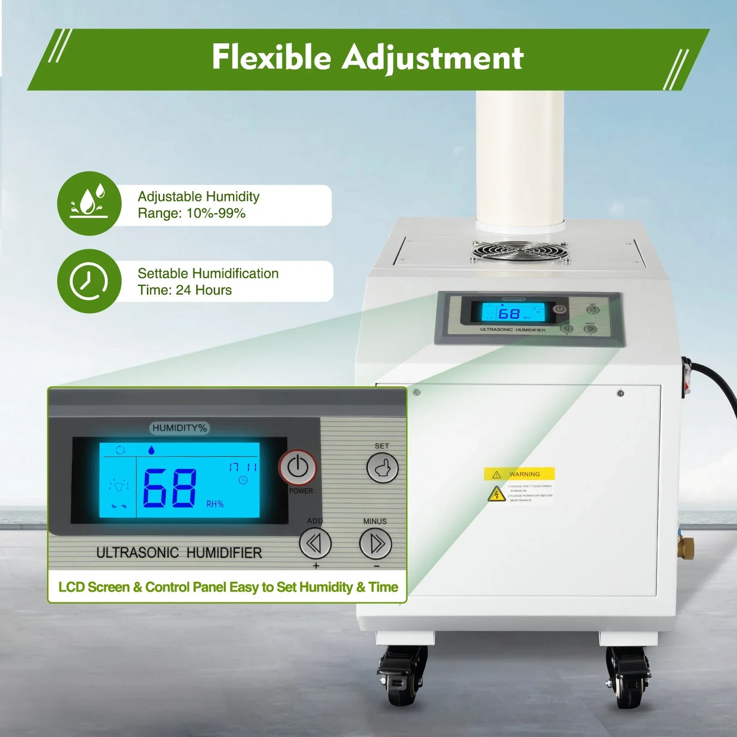 Agricultural Ultrasonic Humidifier:Efficient Mist Output with Adjustable Time and Humidity water spray  garden  misting system