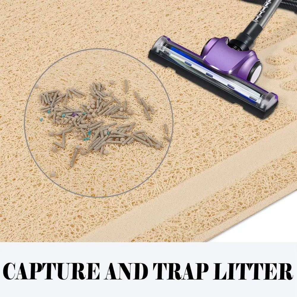 Cat Litter Mat Trapper 35×23 Traps Litters from Box and Paws Scatter Control for Sensitive Kitty Paws Easy to Clean