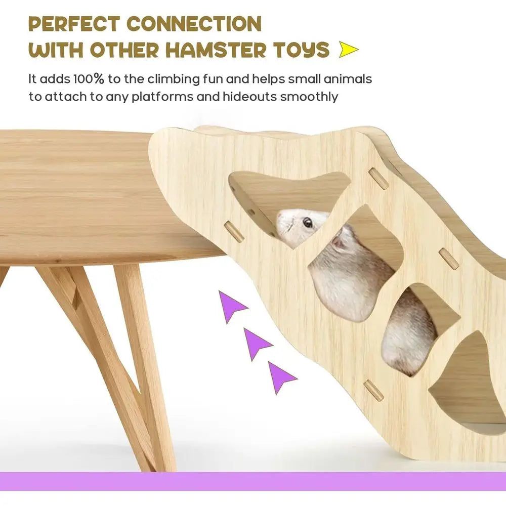 Hamster Tunnel Hideout Climbing Ladder Burying in Bedding Nuts Cage Accessories