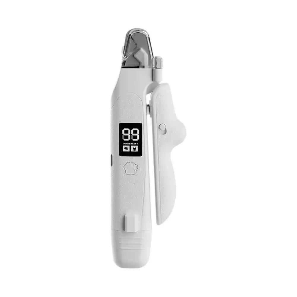 2-In-1 Electric Pet Nail Clipper With LED Light Rechargeable