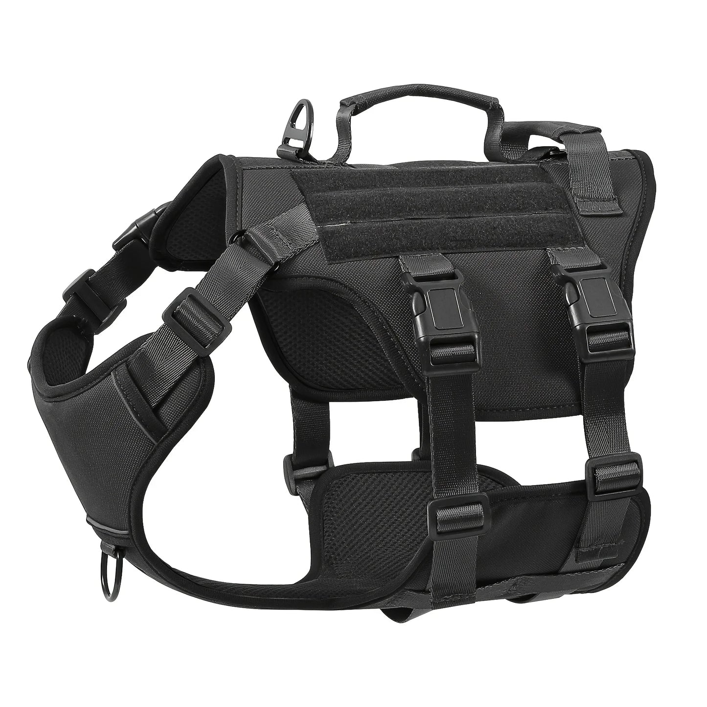 Escape Proof Dog Harness Soft Padded Full Body Pet Harness Reflective Adjustable No Pull Vest with Lift Handle And Leash Clip for Large Dogs Walking Hiking Training