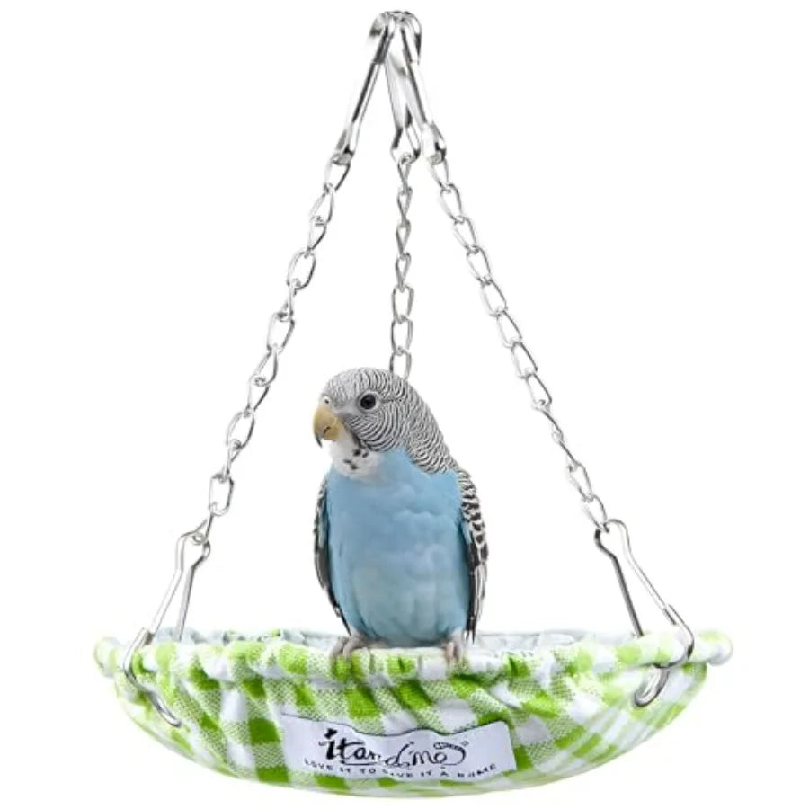 Waterproof Bird Bed for Cage, Hanging Bird Hammock Swing, Parakeet Bed Nest with Sturdy Bottom Won' t Collapse, Small Size Parr