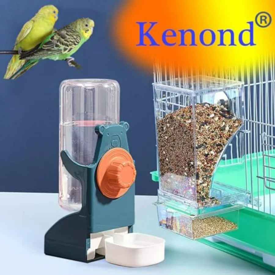 No Mess Bird Feeder Water Dispenser Set For Parrots And Parakeets