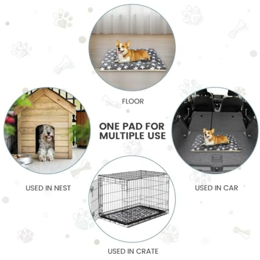 Dog Bed mat Pet mat Dog Box mat Machine Washable Grey