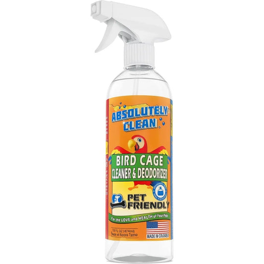 XIUWO Aviary Cage Cleaner Deodorizer Spray Wipe Mess Remover Fragrance Free