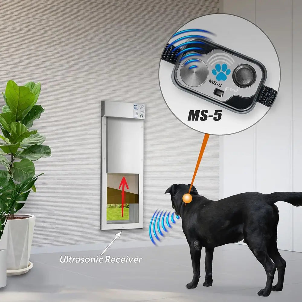 Automatic Smart Pet Door Collar, Tested & Certified for All Power Pet Door Waterproof, Battery Included, Complies with Door Perf