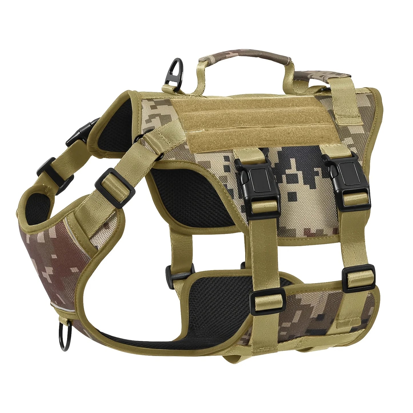 Escape Proof Dog Harness Soft Padded Full Body Pet Harness Reflective Adjustable No Pull Vest with Lift Handle And Leash Clip for Large Dogs Walking Hiking Training