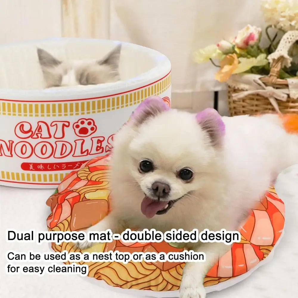 Dog & Cat Bed, Keep Warm and Super Soft Creative Pet Nest, Removable Washable Cushion for Indoor Cats, Suitable for Small Medium