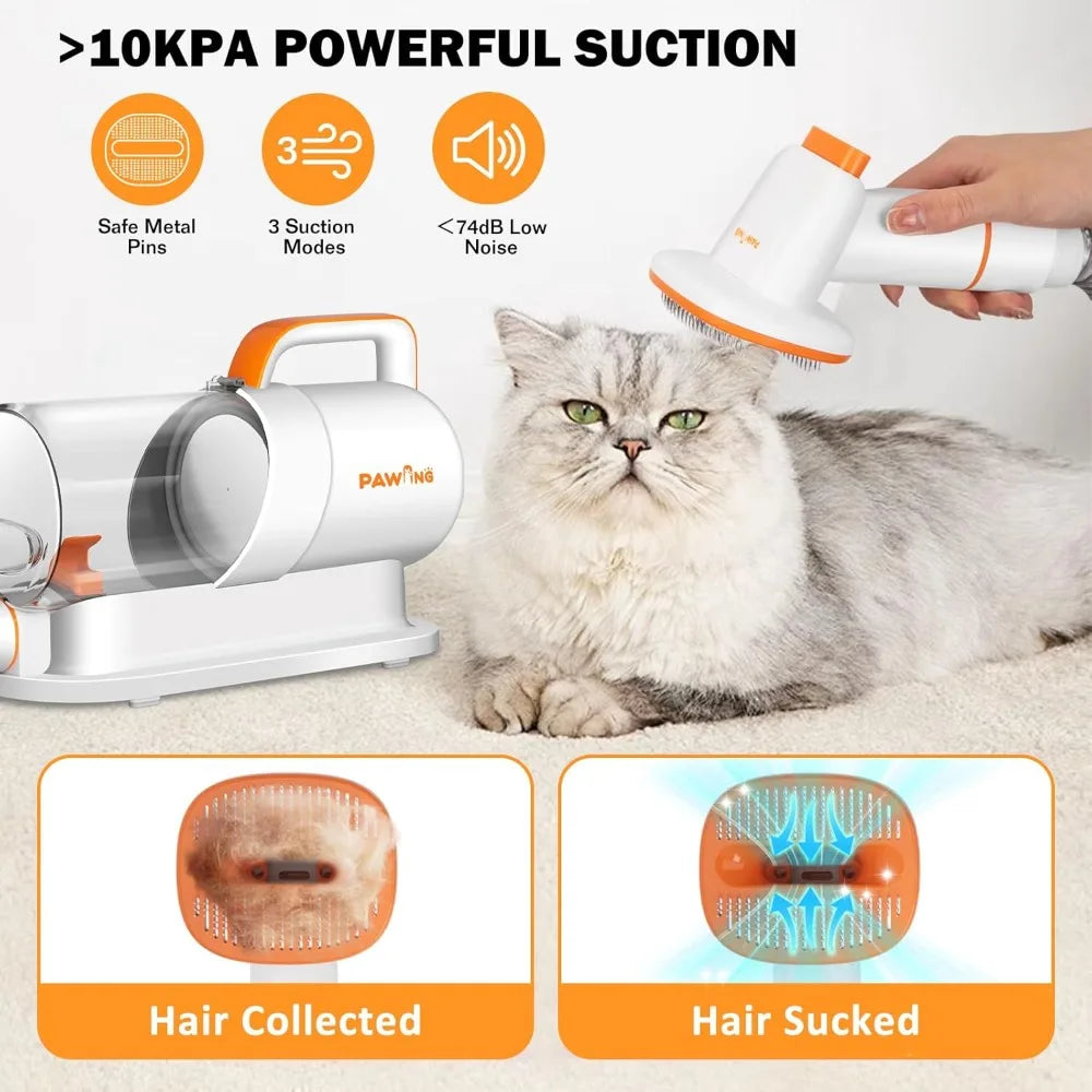 XMSJ Pet Grooming Kit With Vacuum Deshedding Tools