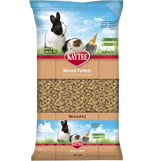 Wood Pellets Litter for Pet Birds & Small Animals, 4.9 Liter, 8 Pound Bag