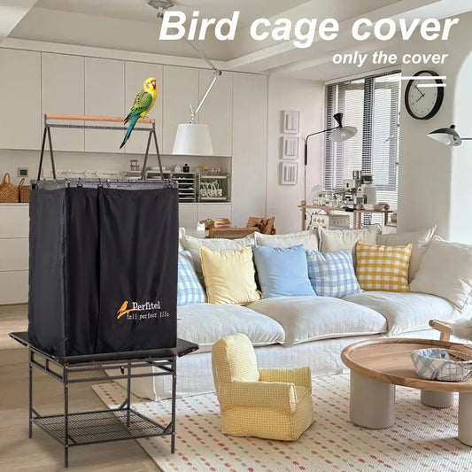 Night Blackout Birdcage Cover (61 inch) | Durable Breathable Washable Material, Create Quiet Environment