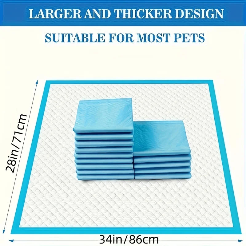 XXXL 6-Layer Thickened Urine Pad, Super Absorbent, Enlarged and Weighted Pet Urine Pad, Leakproof, Tear-resistant, Reduces Odor, Suitable for Bedrooms and Various Pet Dog Beds for Large Dogs, Dog Stuff Clearance, Dog Pee Pads