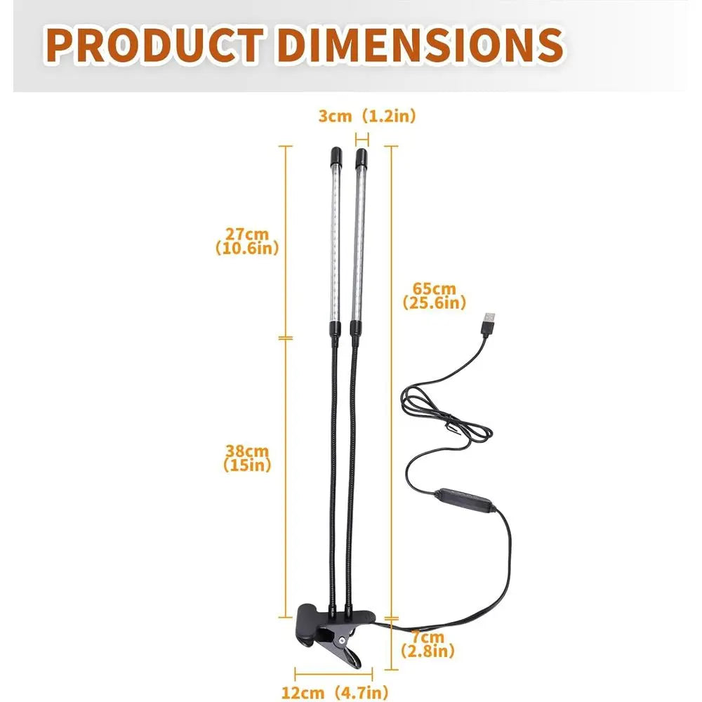 Cage Light with Timer 10 Dimming Levels, 60 LED Beads, Simulate Sunlight or Parrots & Pet Birds