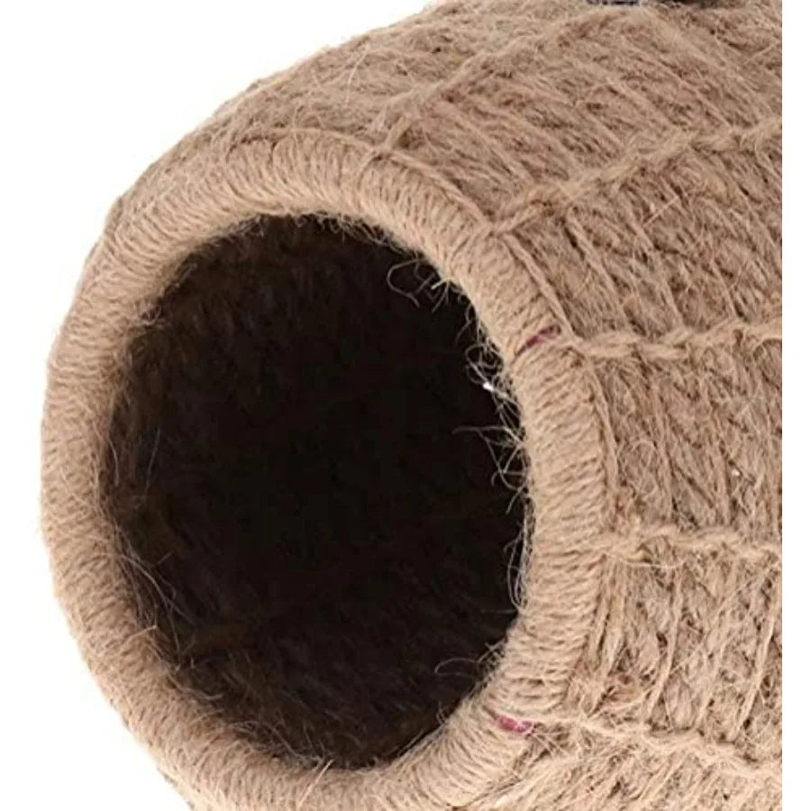 Bird Breeding Nest Warm Rope Bed House for Small Medium Bird Parrot Parakeet Conure Cockatiel Canary Finch Lovebird Budgie D: H