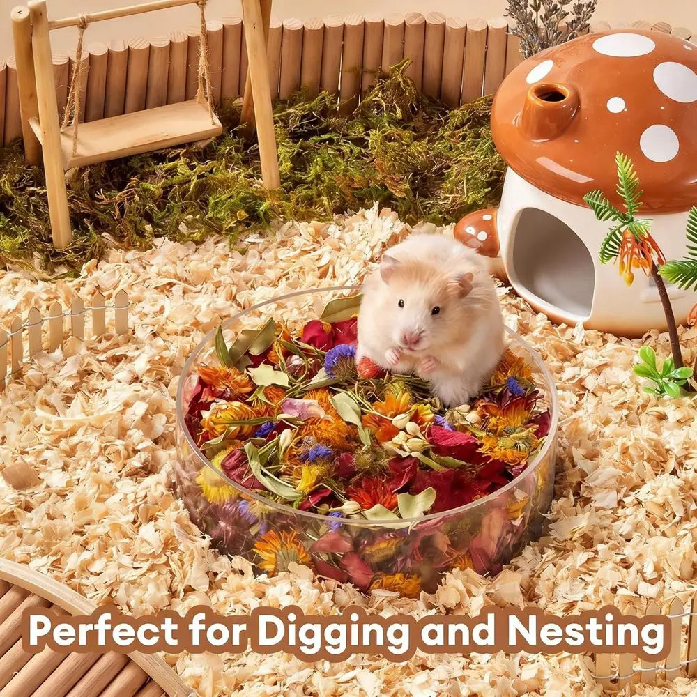5L Natural Lower & Hamster Bedding for Small Pets & Dwar Syrian Hamsters, Gerbils, Mice