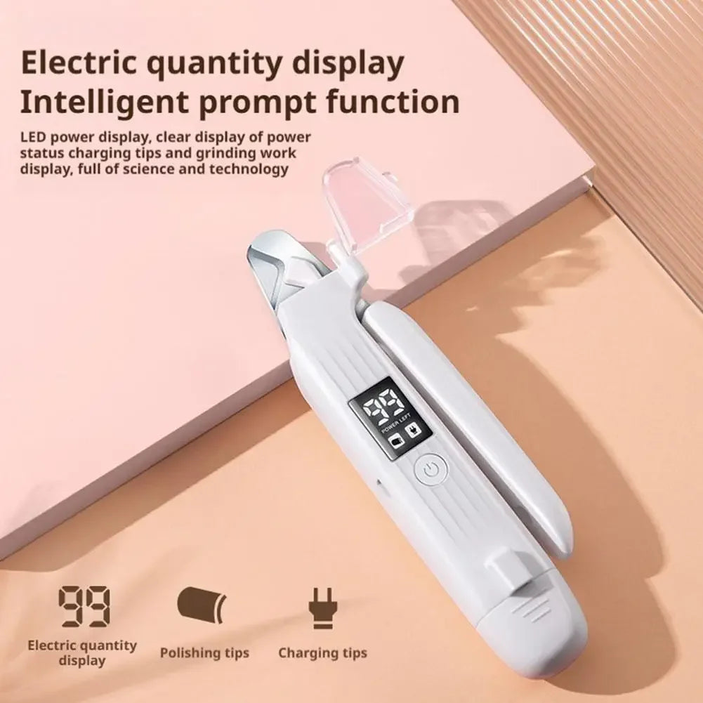 2-In-1 Electric Pet Nail Clipper With LED Light Rechargeable