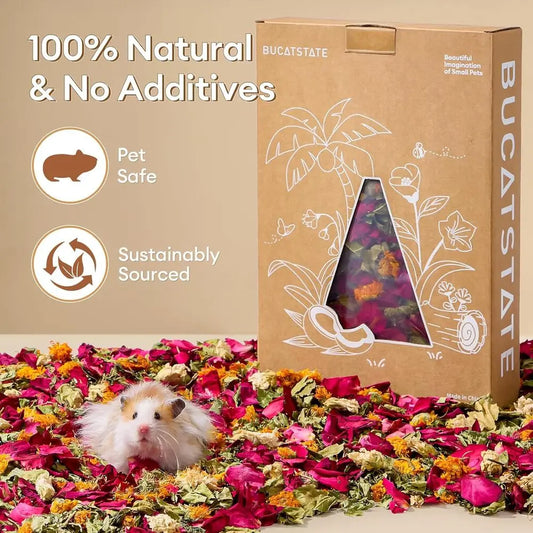 5L Natural Lower & Hamster Bedding for Small Pets & Dwar Syrian Hamsters, Gerbils, Mice