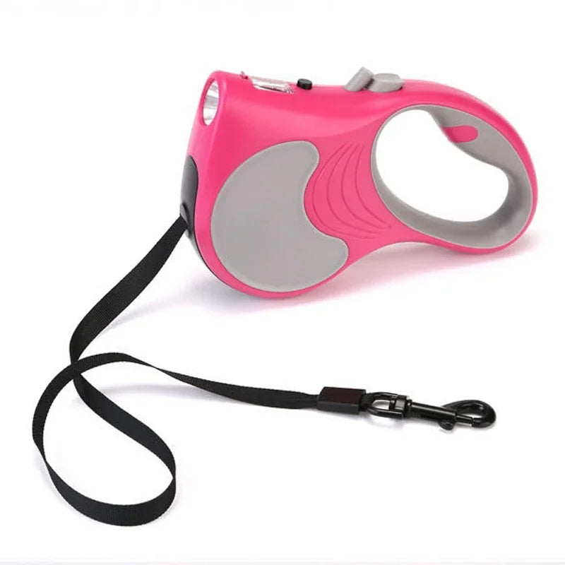 Retractable Dog Leash With Lights For Small Medium Dogs Cats