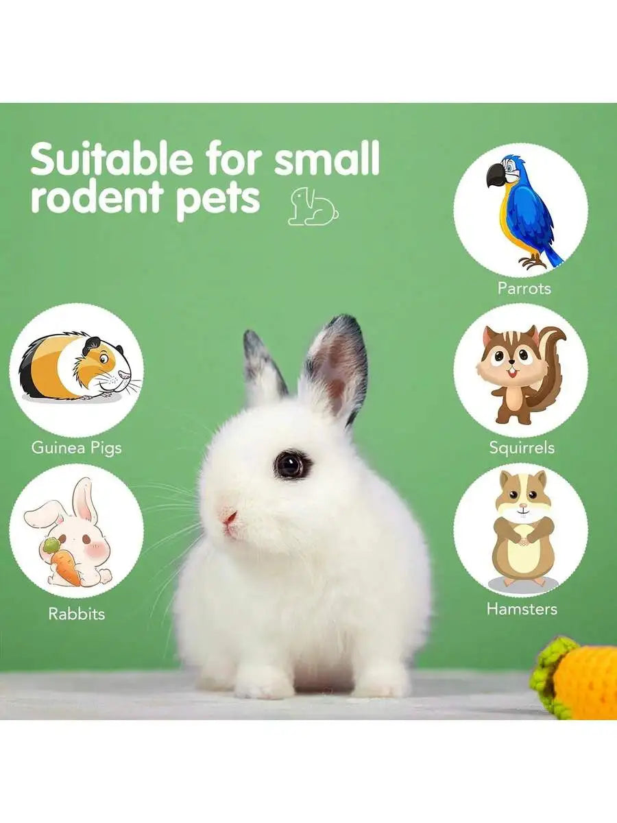 14Pcs Natural Chew Toys For Rabbits Guinea Pigs Hamsters Chinchillas Wood Timothy Grass Sticks