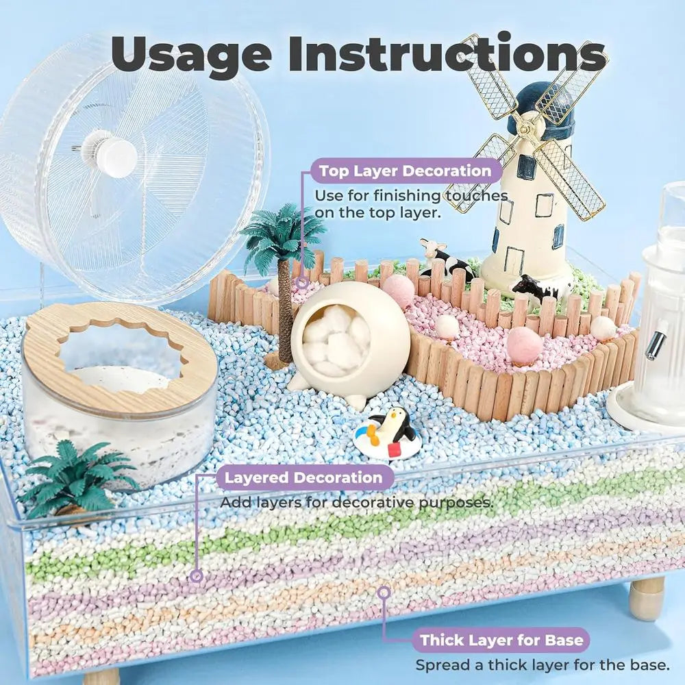 Rabbit Bedding Guinea Pig Bedding Paper Pellet Bedding: Odor Control & Moisture Absorbent Natural Paper Pellet Bedding for Small