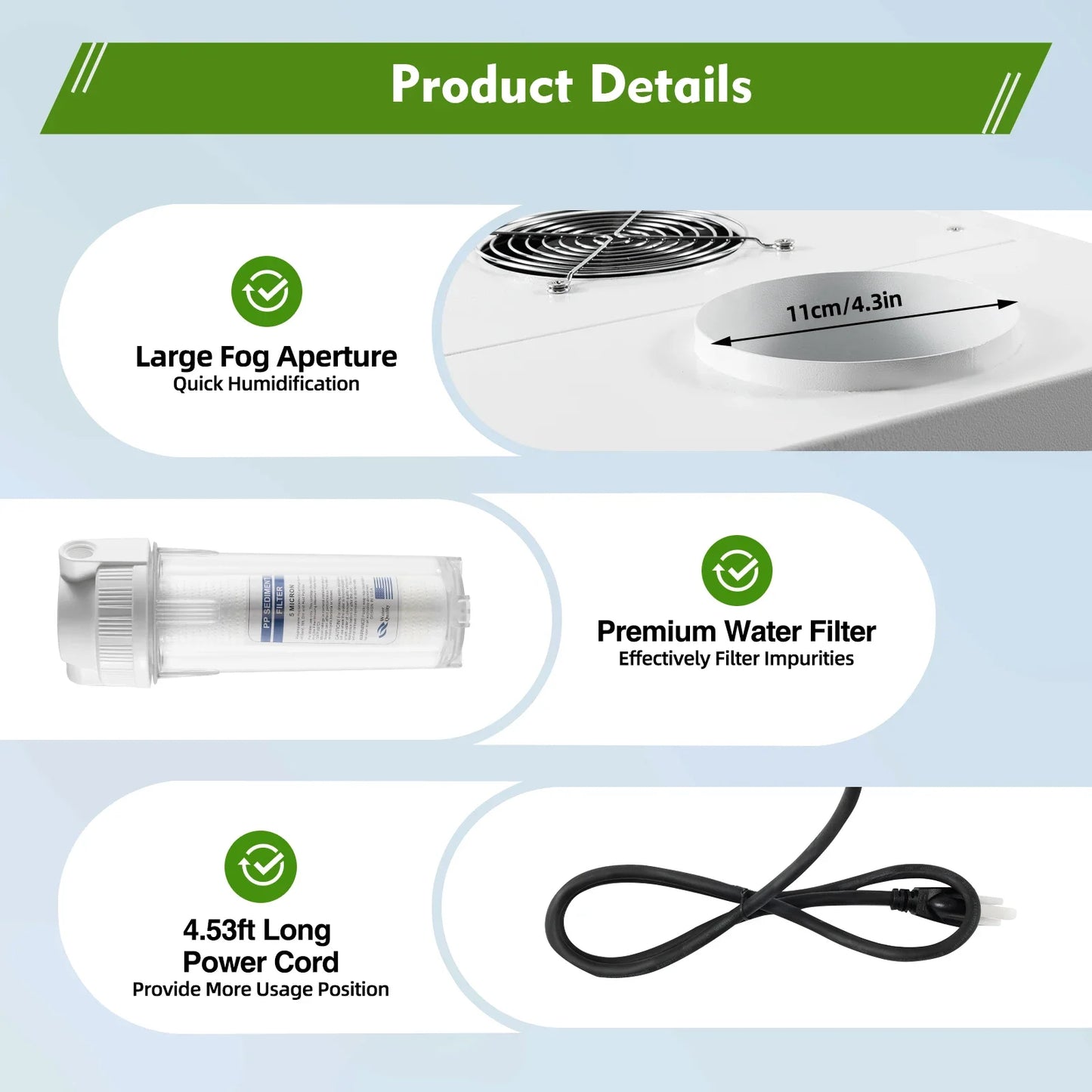 Agricultural Ultrasonic Humidifier:Efficient Mist Output with Adjustable Time and Humidity water spray  garden  misting system