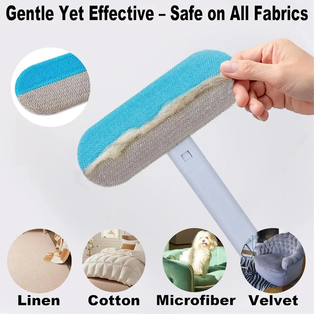 17.3 Multi-Purpose Pet Hair Remover, Reusable Lint Brush for Couches, Carpets, Cars, Clothes, and Bedding
