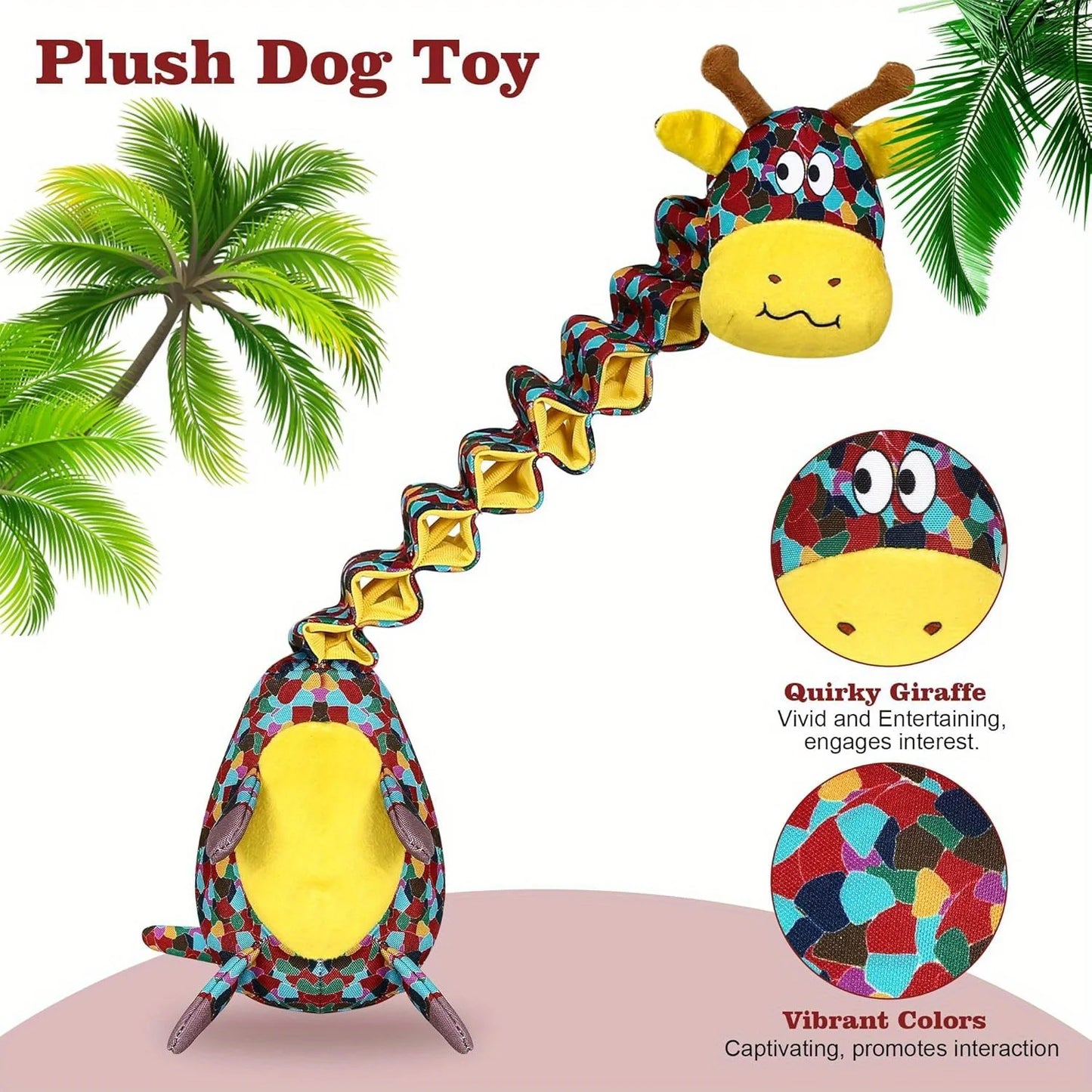 Indestructible Tough Dog Toy For Aggressive Chewers Durable Dog Chew Toy For Large Breeds, Made With Plush Material And Crinkle Paper Ultra-Strong Chew Toy For Powerful Dogs