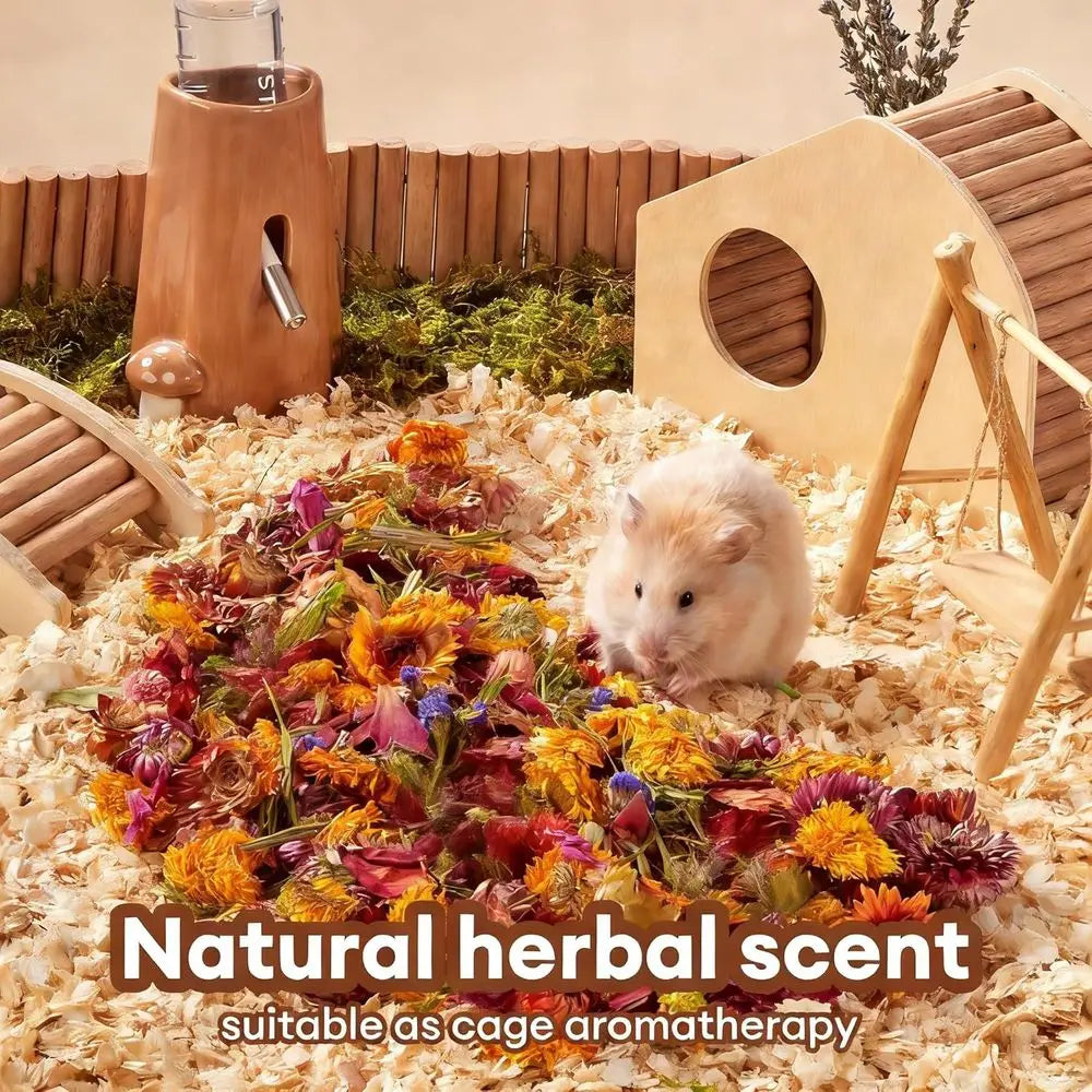5L Natural Lower & Hamster Bedding for Small Pets & Dwar Syrian Hamsters, Gerbils, Mice