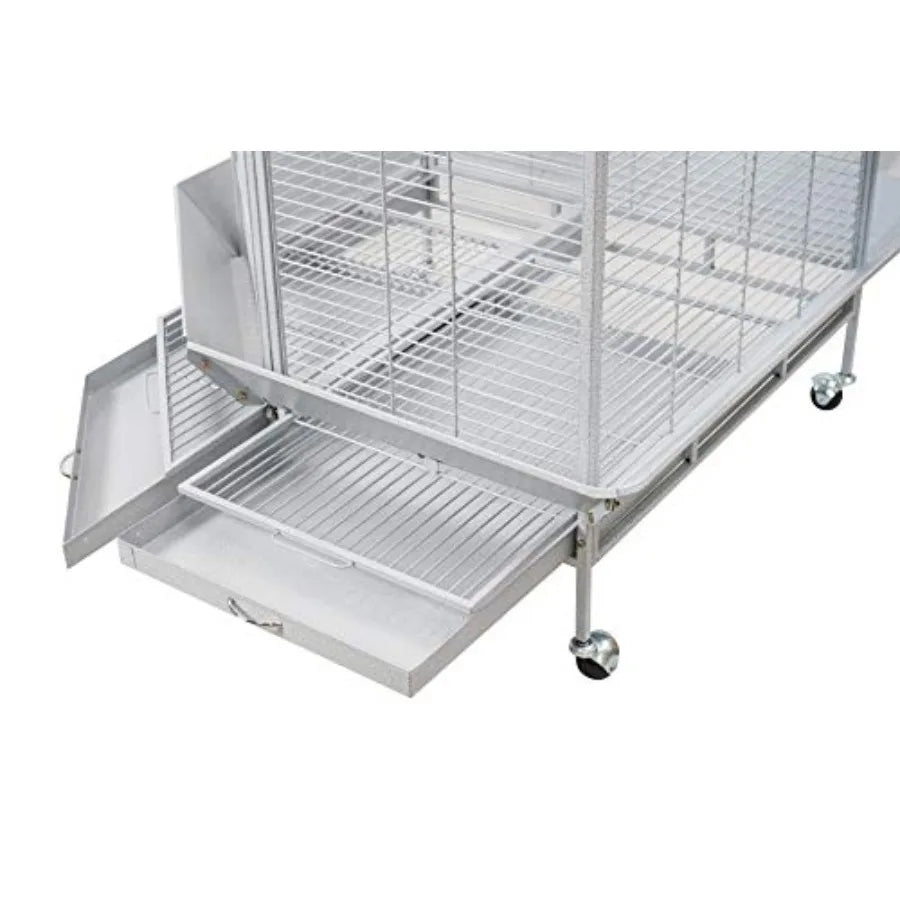 Metal Corner Bird Cage For Cockatiel Parakeet Durable