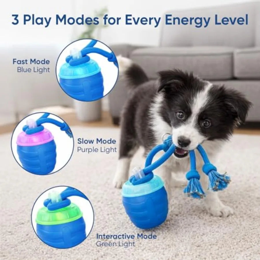 Smart Motion Pet Ball Interactive Dog Toys Motion Activated Automatic Rolling Ball for Small/Medium/Large Dogs with Music Self-