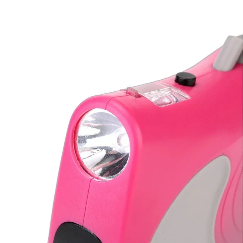 Retractable Dog Leash With Lights For Small Medium Dogs Cats