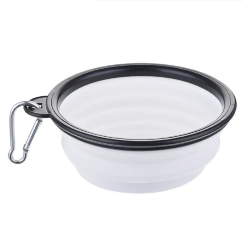Durable TPR Portable Pet Food Bowl Collapsible Travel for Pets