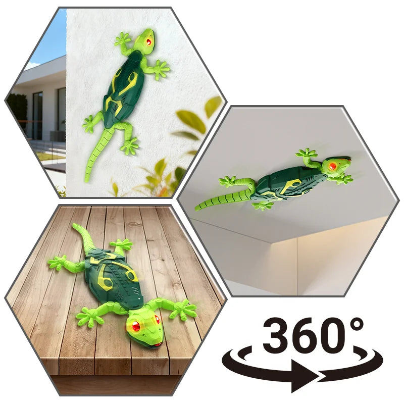 HYES Wall Crawler RC Gecko Rechargeable Robot Toy For Kids