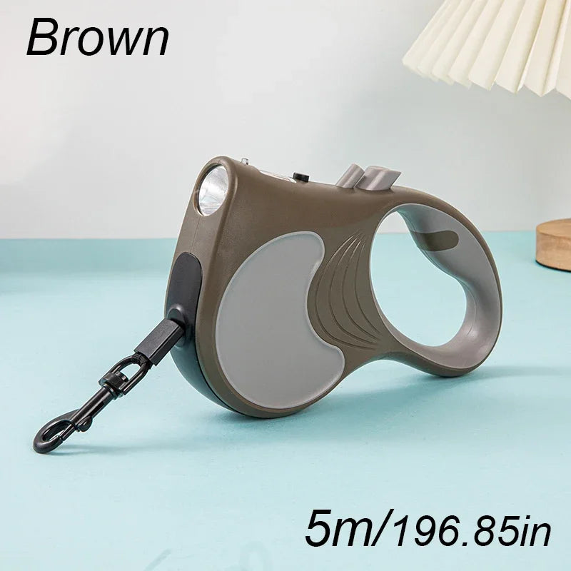 Retractable Dog Leash With Lights For Small Medium Dogs Cats
