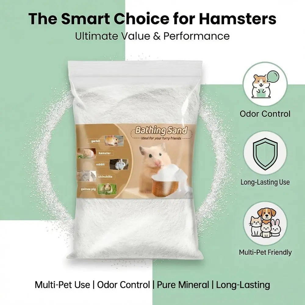 31OZ Hamster Sand Bath - Desert Sand Hamster Bedding Reptile Silica Sand Gerbil Hideout or Hamster Squirrel Guinea Pig Rabbit Ch