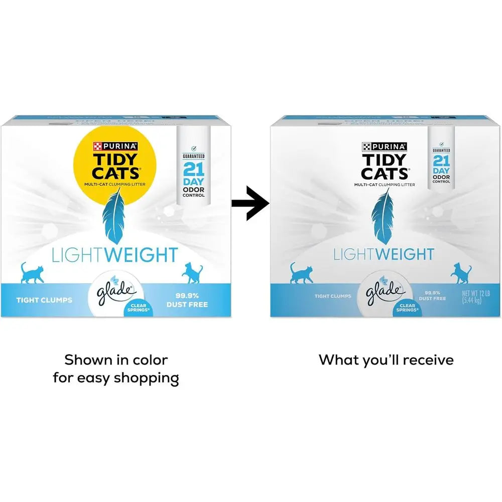 Lightweight Clear Springs Multi-Cat Clumping Low Dust Scented Cat Litter - 12 lb. Box