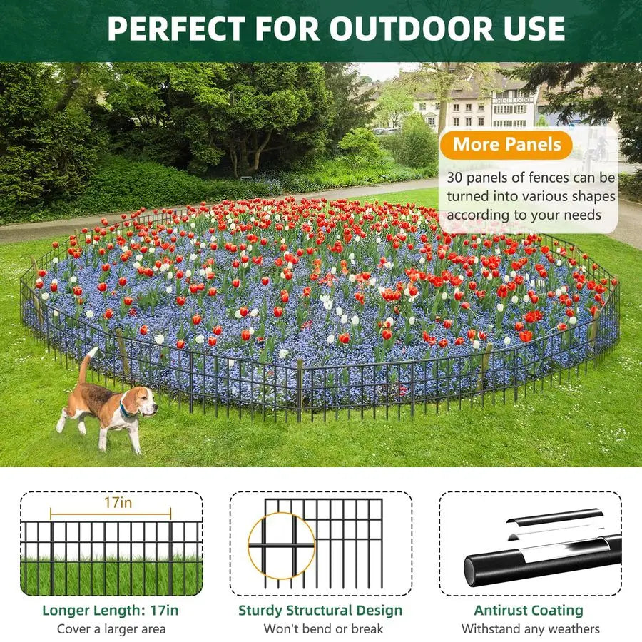 Garden Barrier Fence For Dogs And Rabbits 30 Panels