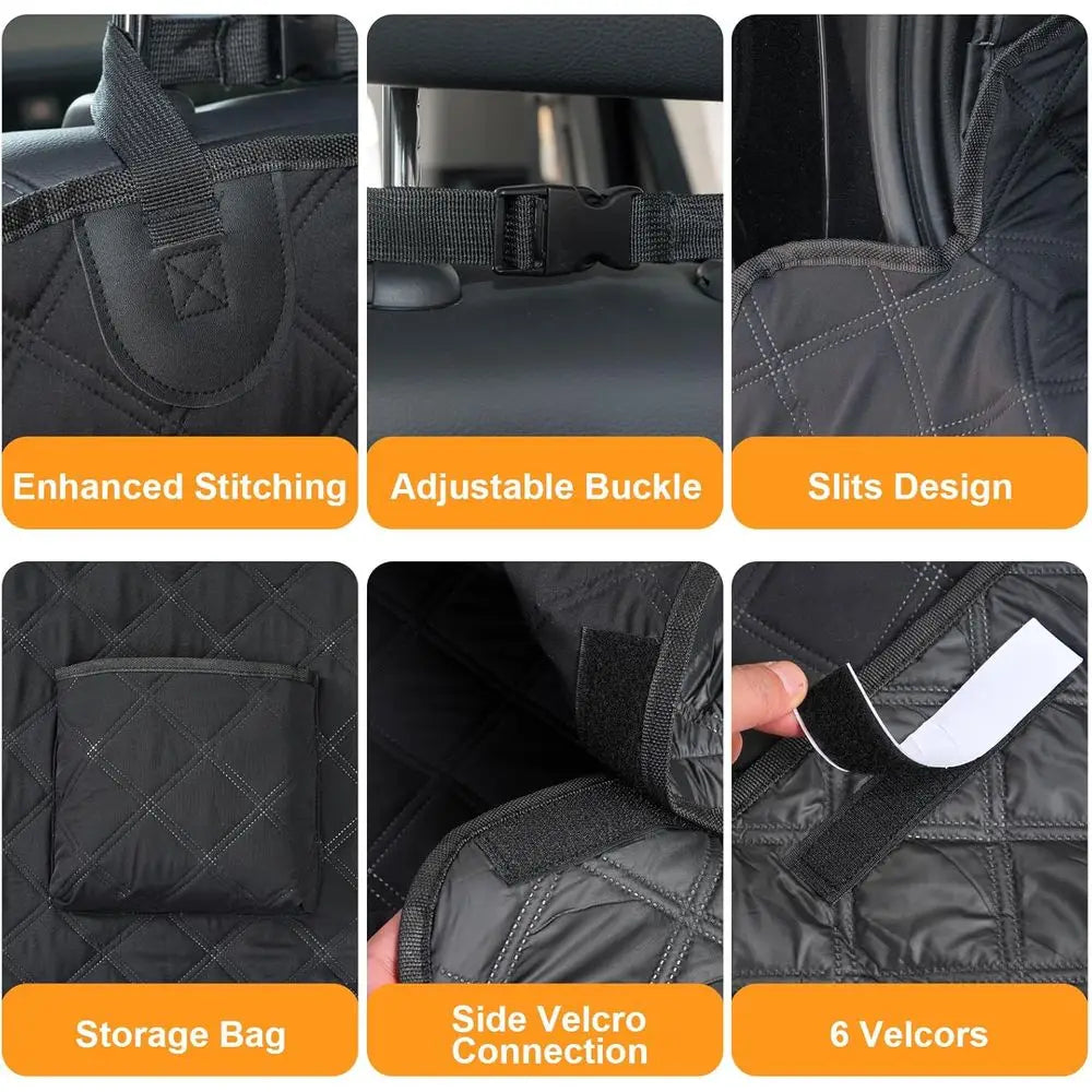 SUV Cargo Liner, Waterproof Pet Cargo Cover, Dog Seat Mat, SUVs Sedans Bumper Lap Protector, Non-Slip, Large Size Unit