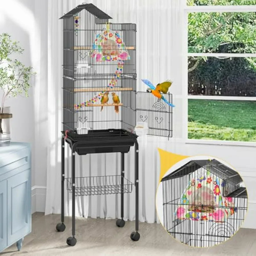 All-Season Bird Bed and Nest Tent for Budgies and Finches