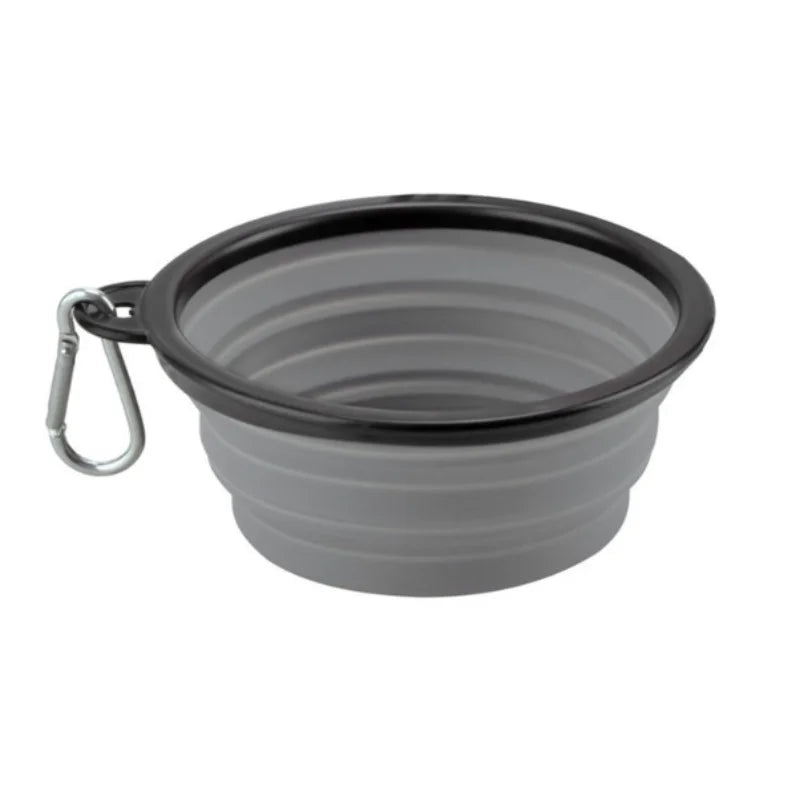 Durable TPR Portable Pet Food Bowl Collapsible Travel for Pets