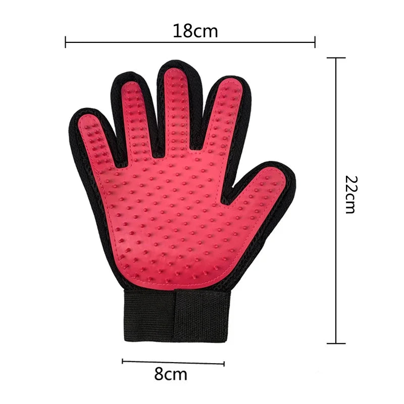 Pet Hair Remover Gloves Cat Grooming Hair Deshedding Brush Dog Comb Pet Bath Remover Clean Massage For Animal Massage Supplies