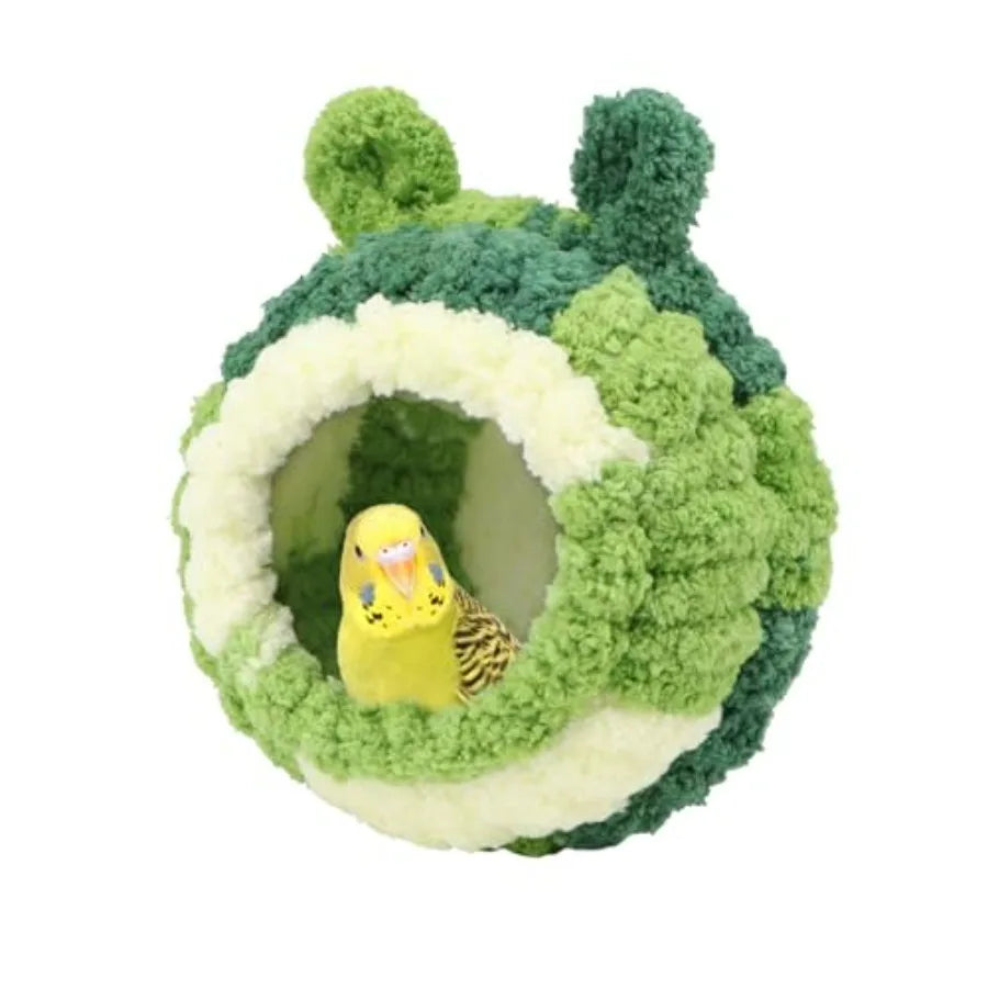 Bird Nest Bed Breeding House Winter Warm Snuggle Hut for Budgies Parakeets Cockatiels Lovebirds Canaries