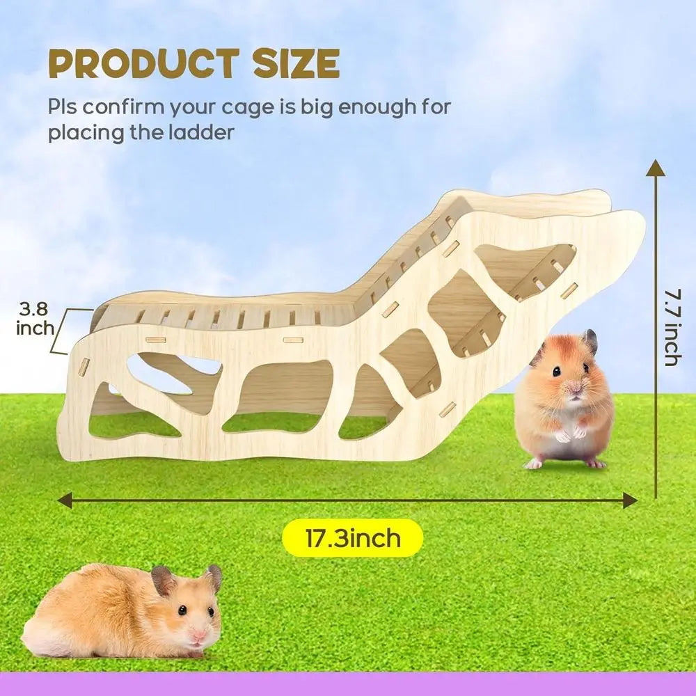 Hamster Tunnel Hideout Climbing Ladder Burying in Bedding Nuts Cage Accessories