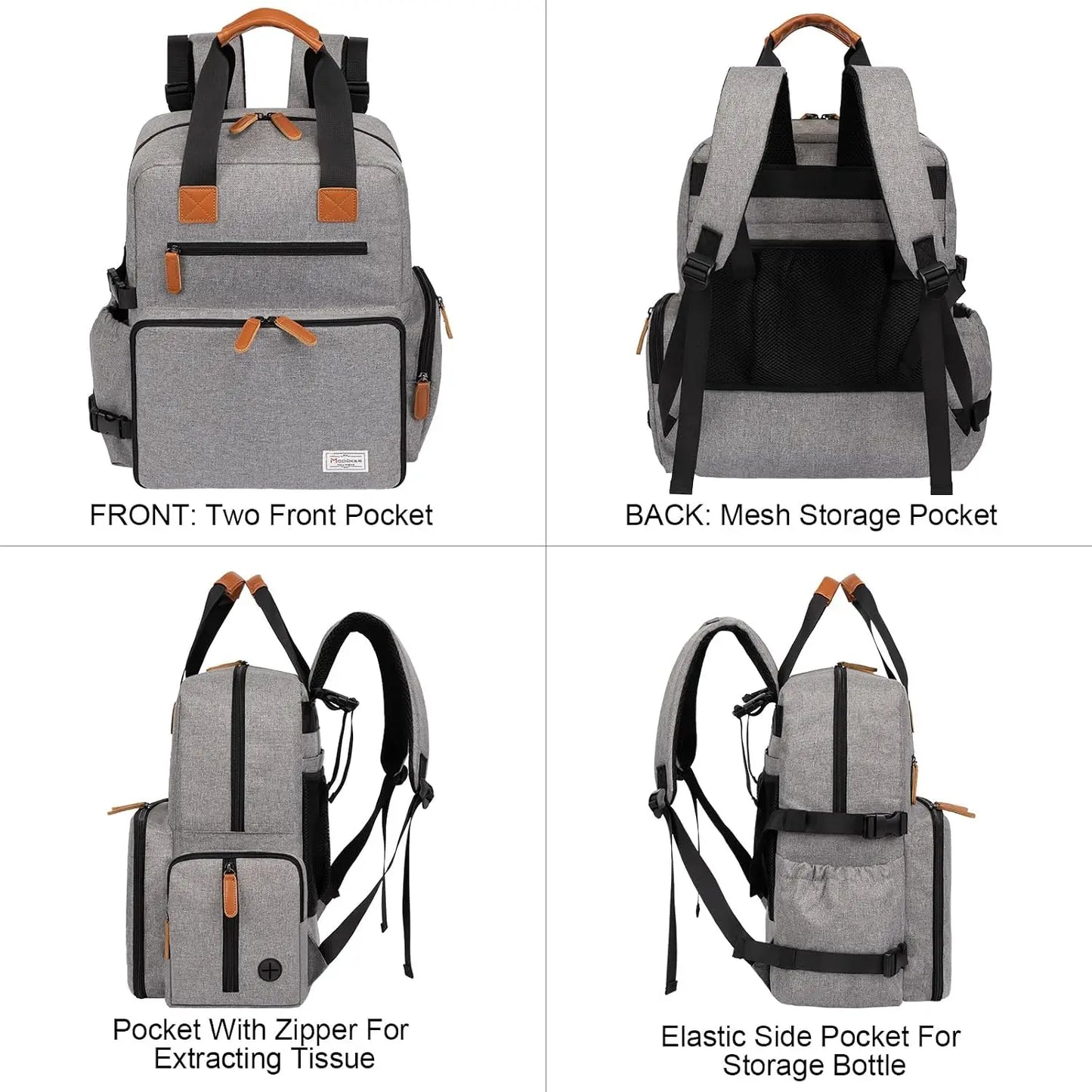 Airline Approved Dog Travel Backpack, 4-in-1 Pet Carrier with Food Containers & Bowls, Large Capacity Waterproof Bag for Road Trips