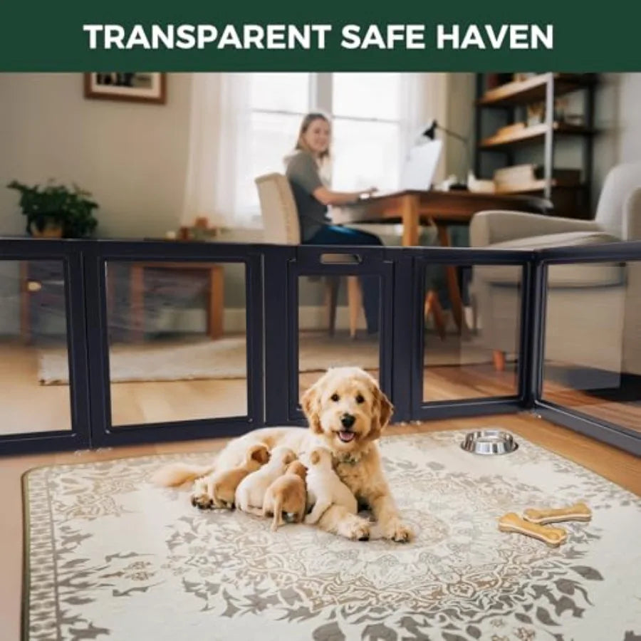 Yao Hui Huang AuraSpace Acrylic Indoor Dog Playpen For Puppies